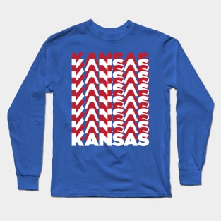 Kansas on Kansas (x14) Long Sleeve T-Shirt